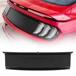 Rear Decklid Panel Trim Compatible with Ford Mustang 2015-2022, Mustang External Accessories Trunk Center Cover Panel Trim (Shiny Black)
