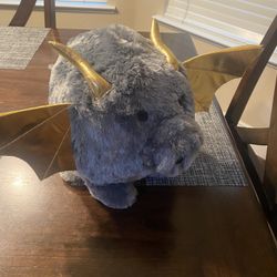 Flying Dragon Pig Plush Piggy Bank 16 Inch 