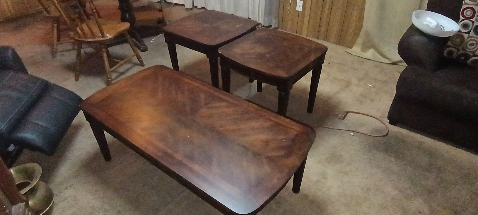 Coffee Table and End Tables 