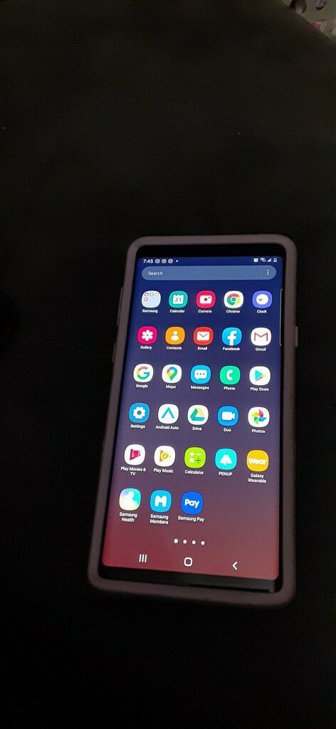 Unlocked 128 GB Samsung Galaxy Note 9 with Otterbox Case