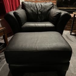Divani Chateau D’Ax Chocolate Brown Leather Chair