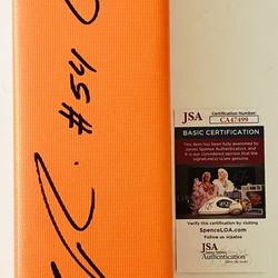 ZACK FRAZIER SIGNED AUTOGRAPHED TOUCHDOWN PYLON PITTSBURGH STEELERS INSC JSA COA
