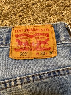 Levi's 569 Wide Leg Baggy Light Wash Mens Size 30x30