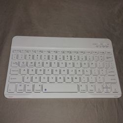 Bluetooth Keyboard Portable Rechargeable And Slim Easy Storage