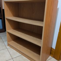 📚 Oak Effect Bookcase – Adjustable Shelves