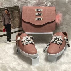 Brand new love  sneaker matching set made in Turkey