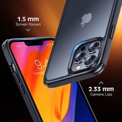 *Brand New* Air Bubble Series for iPhone 13 Pro Max Case 12FT Drop Protection Visible Air Padding Corner 3X Shockproof Translucent Matte Slim Case