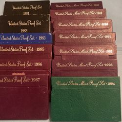 1981-1994 Proof Sets