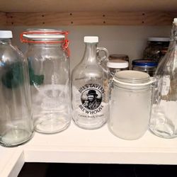 Free Jars, Bottles & Growler