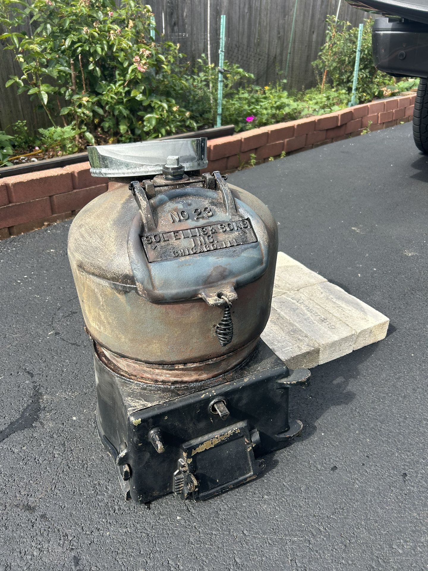 Woodburning boiler stove