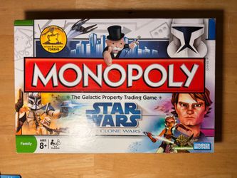 Monopoly Star Wars The Clone Wars Board Game 6 Tokens Ages 8+