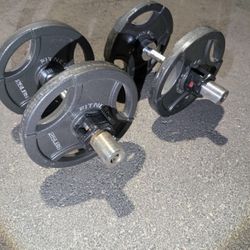 Adjustable dumbbell with handle