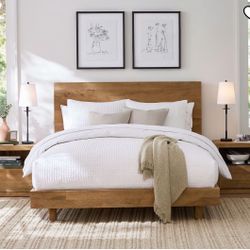Pick-Stitch Handcrafted Cotton Linen Quilt