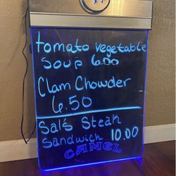 Light Up Dry Erase Board