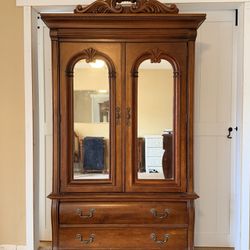  Stanley Cherry Armoire / Stone Top Vanity / Nightstands 