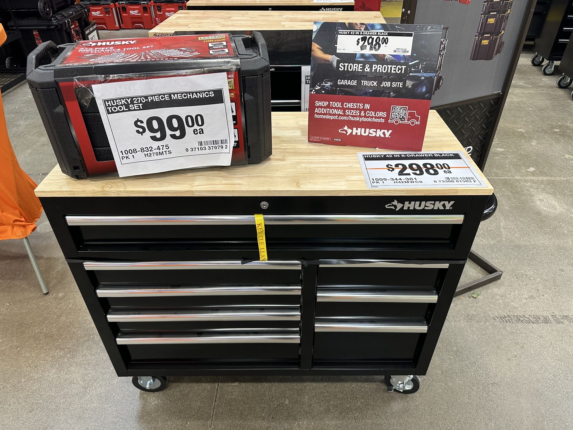 Brand New Husky Tool Chest Combo and Adjustable Workbench Table (Different Models Available