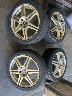 Honda Acura RSX Wheels With Tires Set JDM Sparco 5x114.3 17 Inch