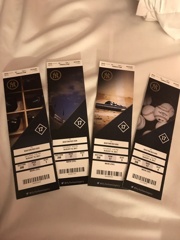 Yankee vs Red Sox tickets