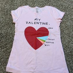 Super cute young girl's Valentine Day t-shirt size 16
