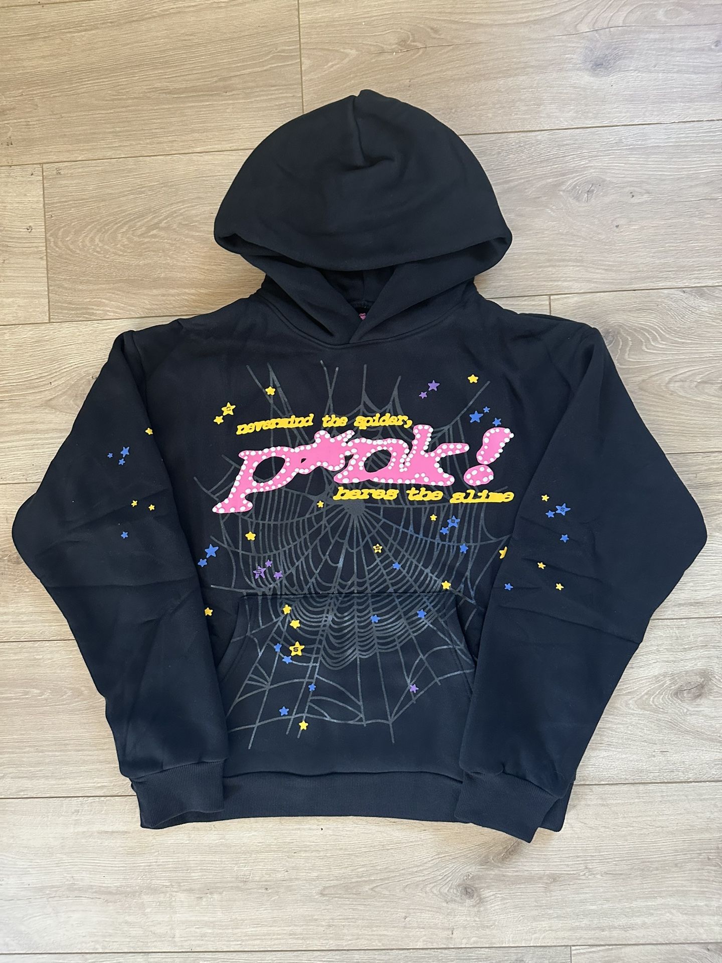 Black And Pink P*nk Sp5der Hoodie