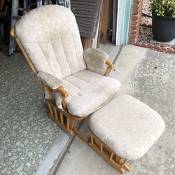 Rocking Chair  With Foot Rest