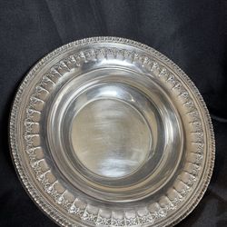 REED & BARTON SILVERPLATE BONBON BOWL RIVERIA #1202 VINTAGE REPOUSSE