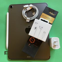  Apple IPad Air 5th Generation (10.9” Liquid Retina / M1 chip/ 2022 Model) 64GB Wifi + Cellular (5G) with Pen, Keyboard  & Accessories 