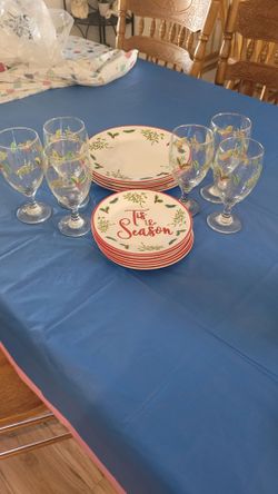Christmas plates