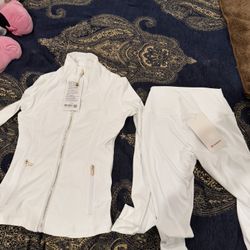 lululemon black gold zipper set , white gold zipper