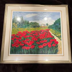 Painting Of A Poppy Field 