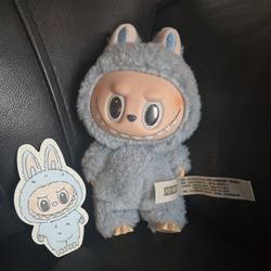 Labubu Exciting Macaron coconut sea salt color pendant keychain plush toy decor