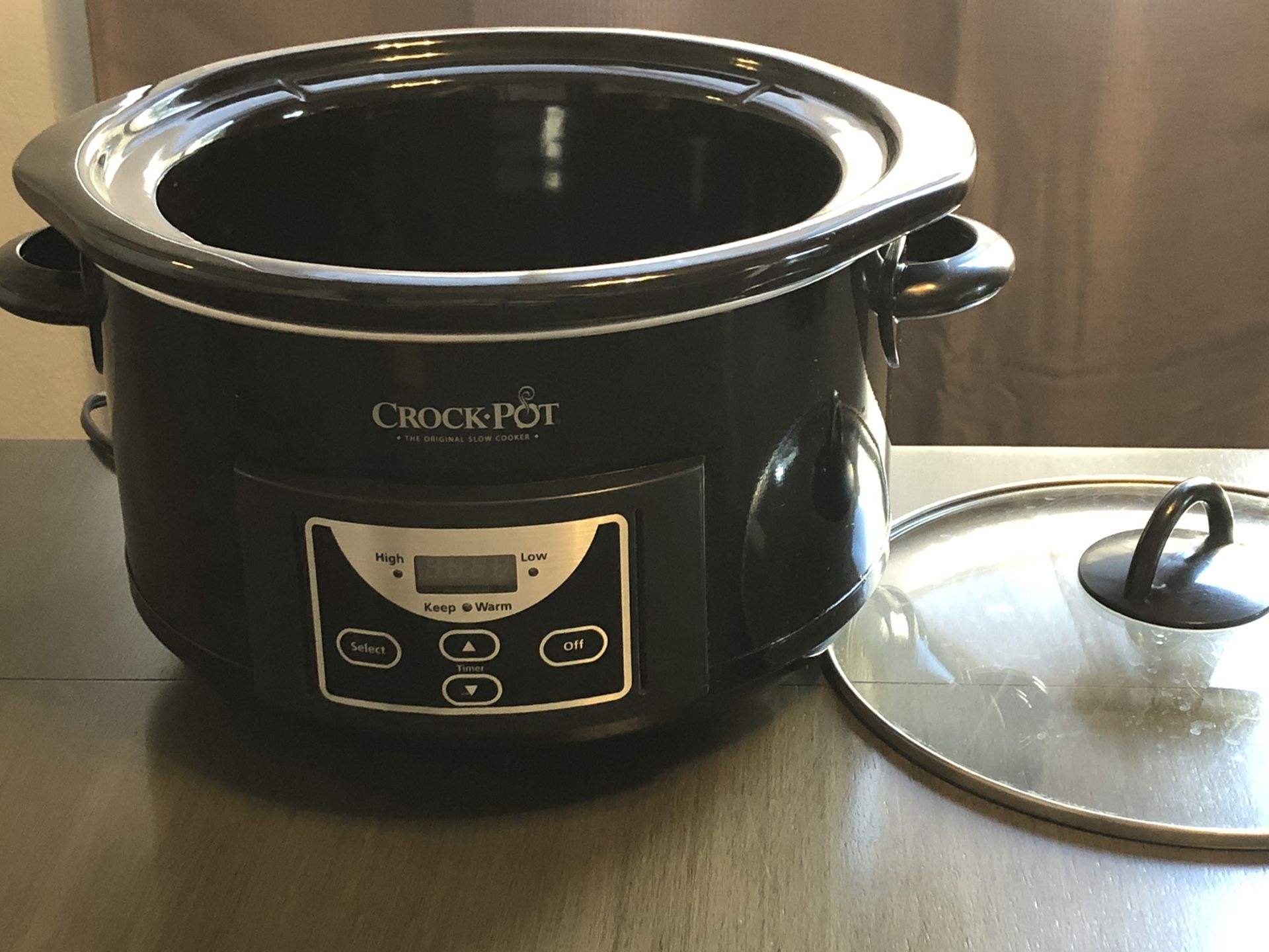 5 qt Crock Pot slow cooker with timer