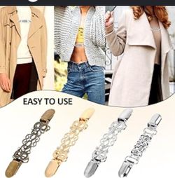 Collar Clips Brooch Pin Sweater Cardigan Clip Brooch Clip Women Sweater Clips