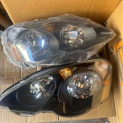 02-04 Acura RSX Headlights Faros Calaveras Micas Luces 