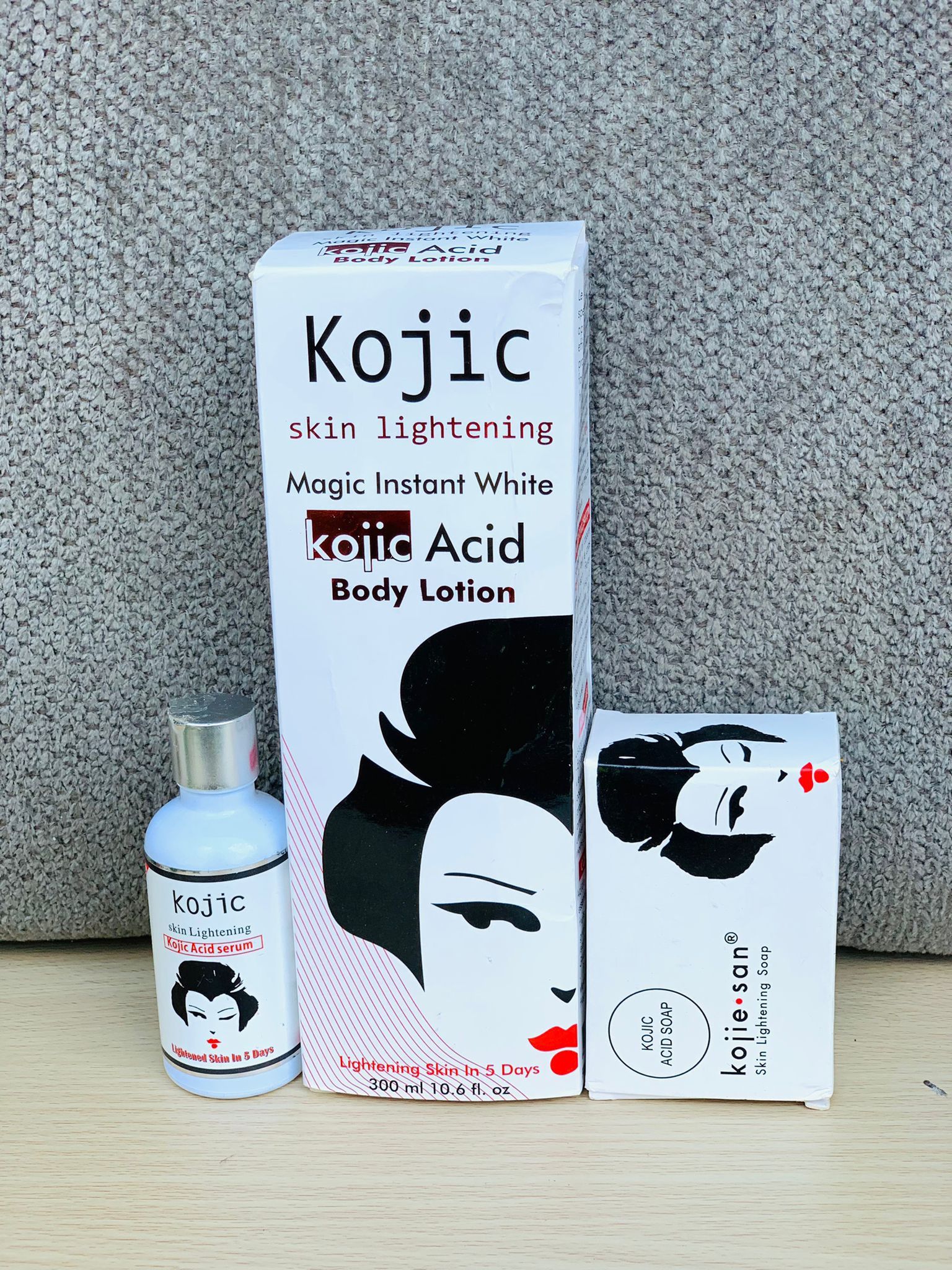 Kojic skin super whitening set. Lotion, soap and serum,All Products : American Fashion Style Bags On Sale
