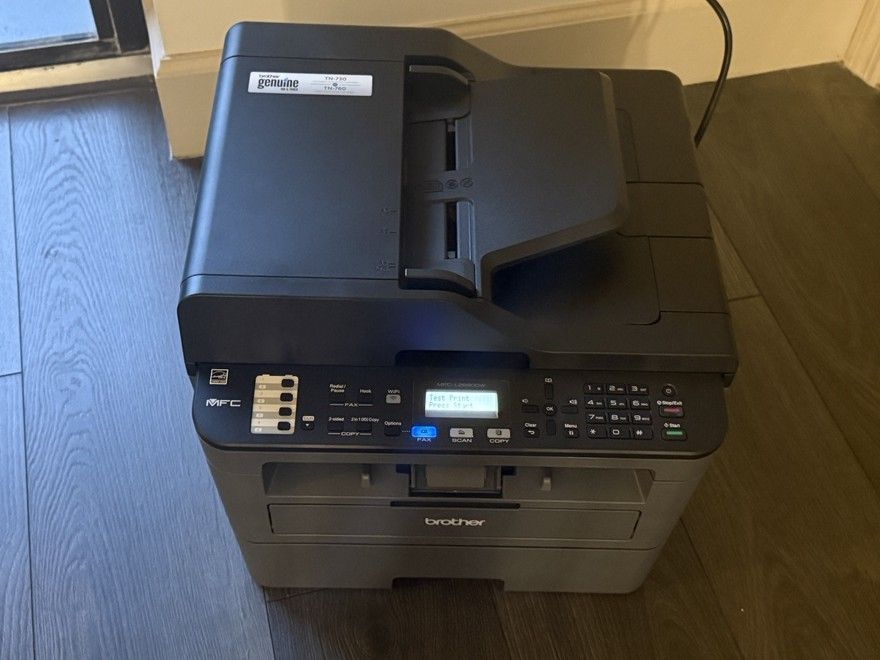 Brother MFC-L2690DW Monochrome Laser All-in-One Printer, Print Scan Copy Fax Printing Wifi 26ppm
22k Page Count