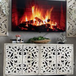 Very  Beautiful handcraft Cabinet only 56 W 14 D