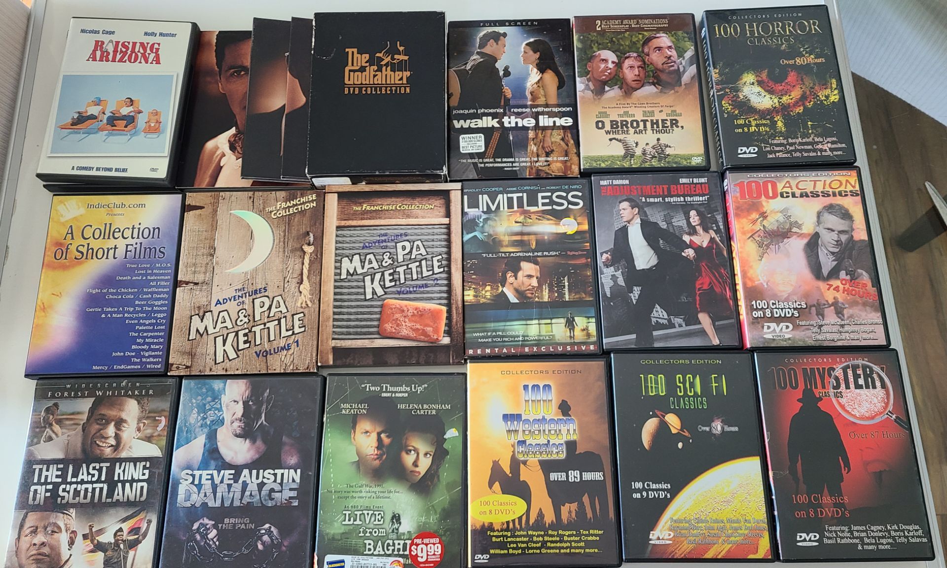 Over 500 Dvd movies
