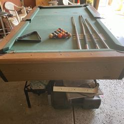 Pool Table with Accessories 