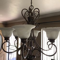 Six Light Chandelier