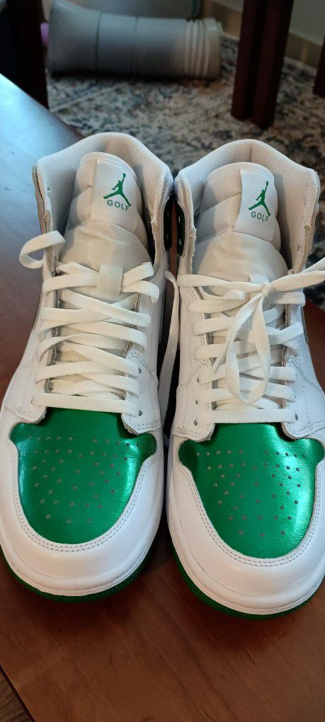 Retro 1 Green/White Jordans 