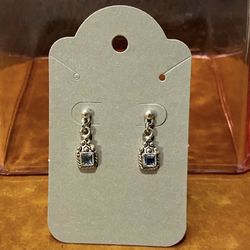 Vintage Square Dangle Earrings