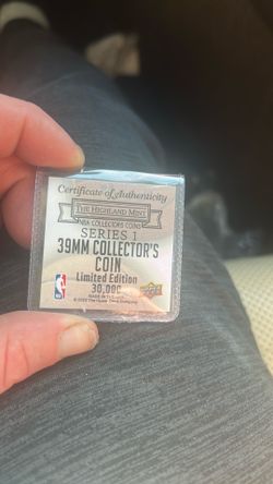 39mm collectors coin limited edition