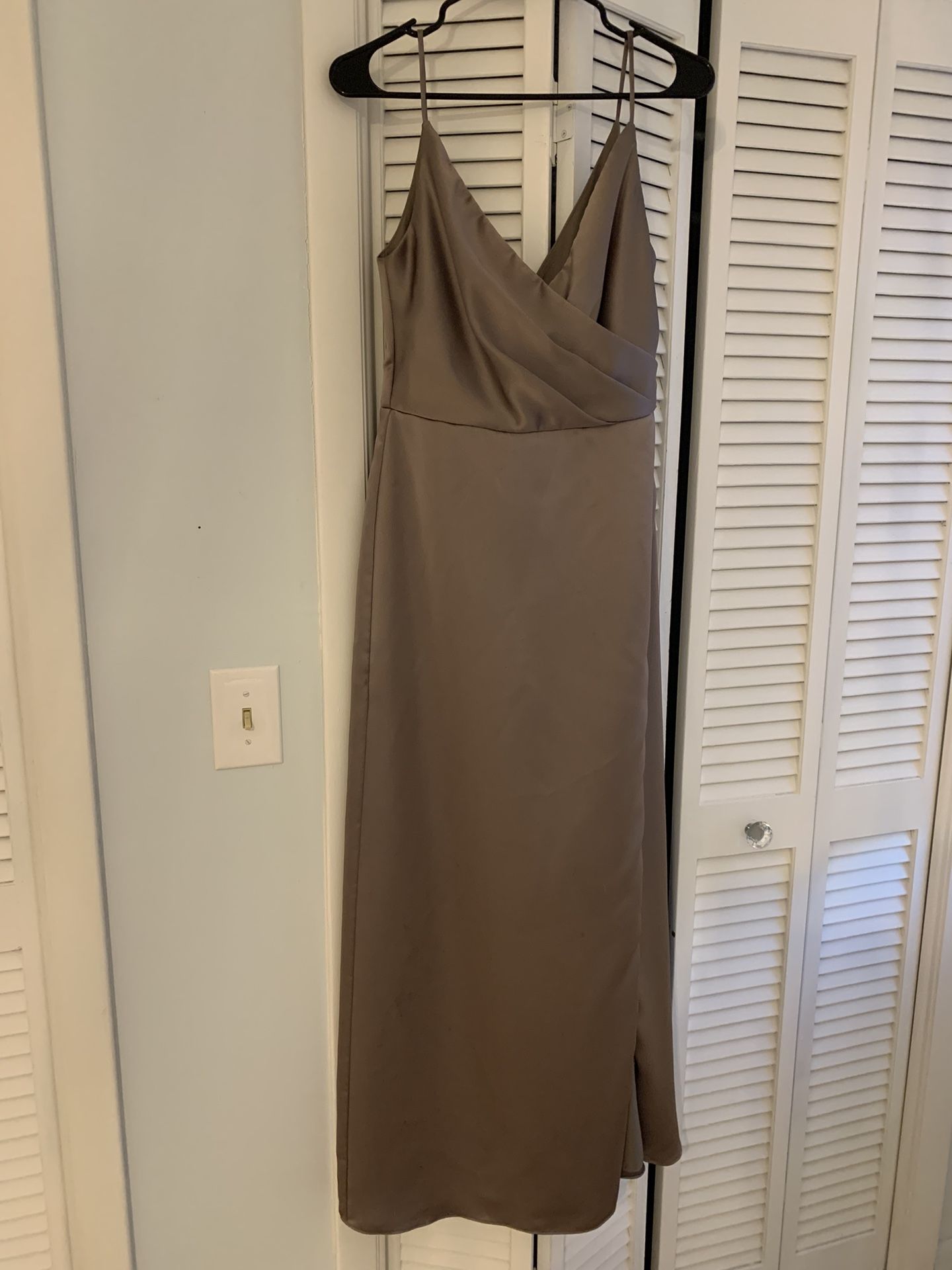 Amsale Kyle Mocha Dress