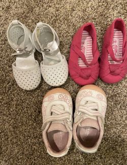 Toddler Girl size 3-4 shoe lot