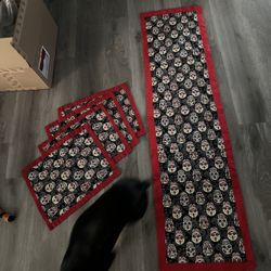 Dia De Los Muertos Day Of The Dead Table Runner Placemats