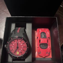 Ferrari red rev watch