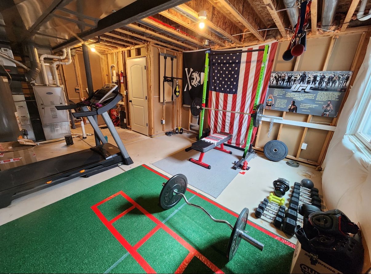 Home Gym Squat Rack/bench And Weights