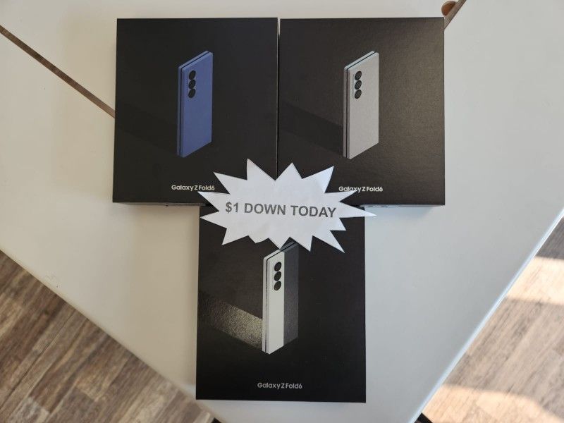 🚀 Unlock the Future with Samsung Galaxy Z Fold 6 5G 7.6" – Only $5 DOWN!