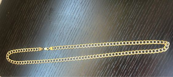14k Diamond Cut Cubin Link